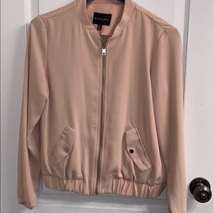 Blush Pink Bomber Jacket size S